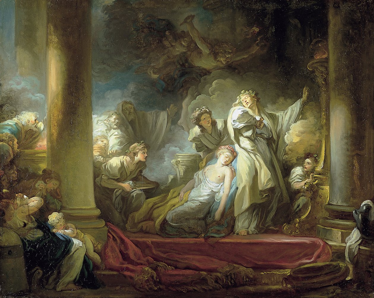 Caliroe áldozata alkotó: Jean-Honore Fragonard
