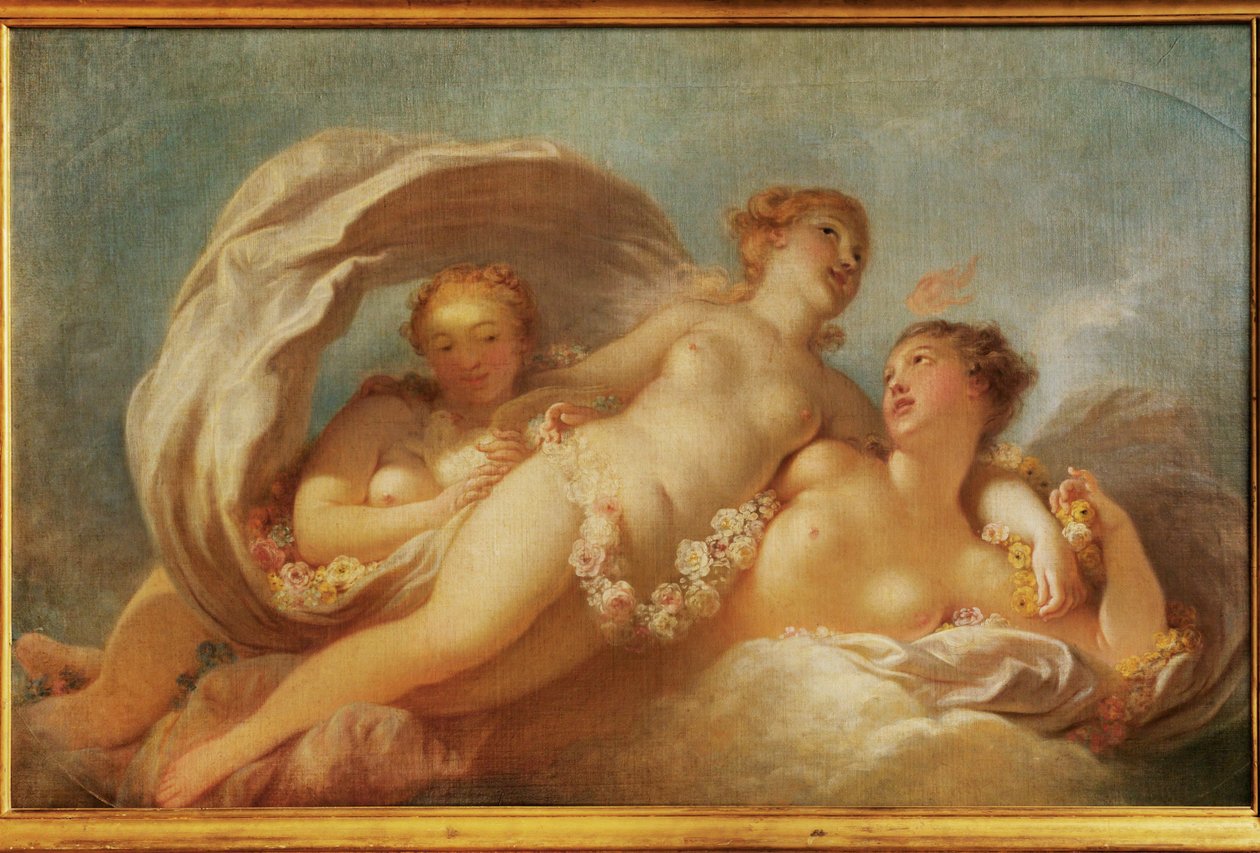 A három grácia (festmény vászonra) alkotó: Jean-Honore Fragonard