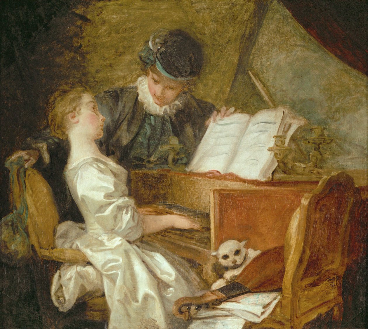 A zenei lecke ... alkotó: Jean Honore Fragonard