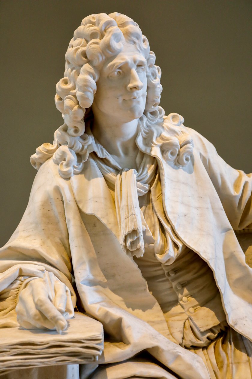 Jean Baptiste Poquelin, Moliere néven ismert alkotó: Jean Jacques Caffieri