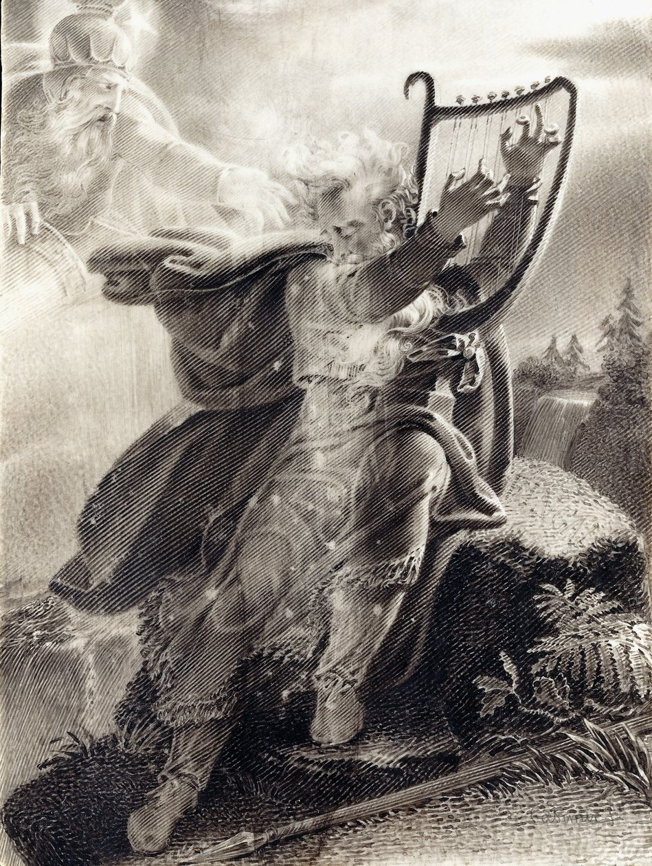 Ossian hárfázik alkotó: Jean Jacques Casimir Karpff