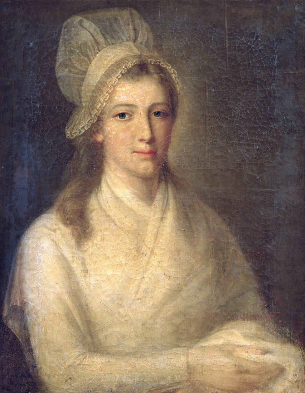 Charlotte Corday (1768-93) (olaj, vászon) alkotó: Jean Jacques Hauer