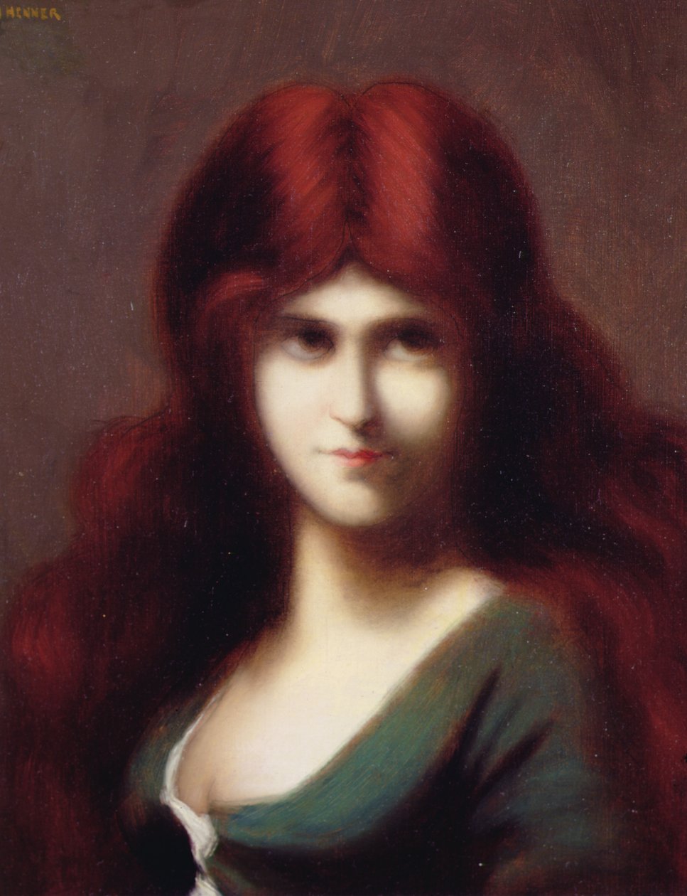 Egy vörös hajú szépség (olaj, vászon) alkotó: Jean Jacques Henner