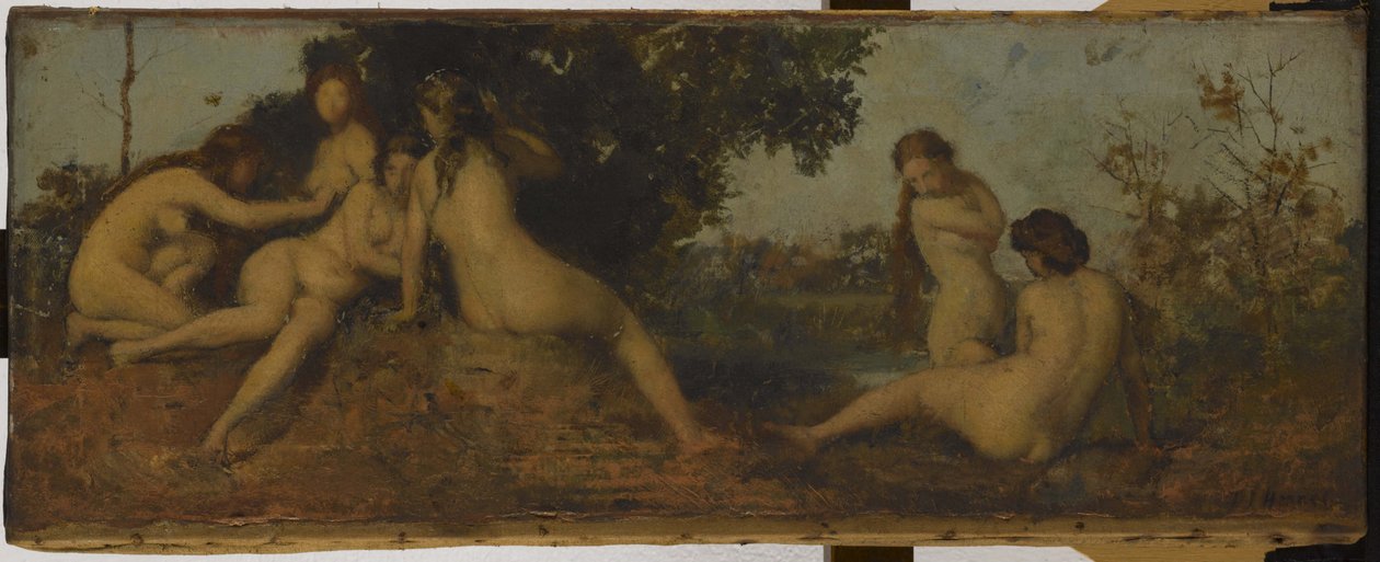 Naiádok, 1873 és 1877 között (olaj, vászon) alkotó: Jean Jacques Henner