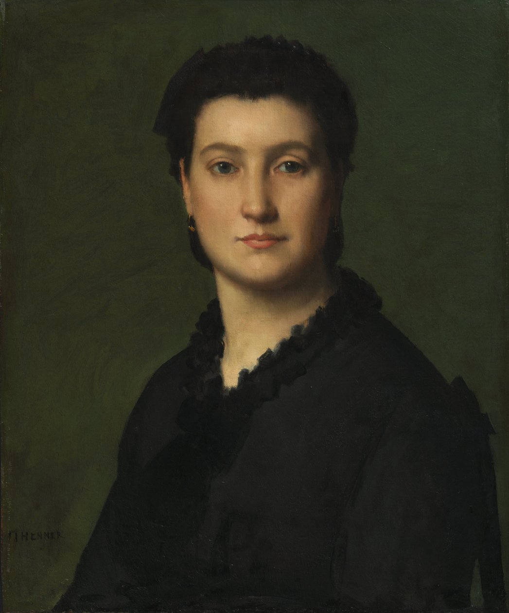 Női portré, 1875-80 körül (olaj, vászon) alkotó: Jean Jacques Henner