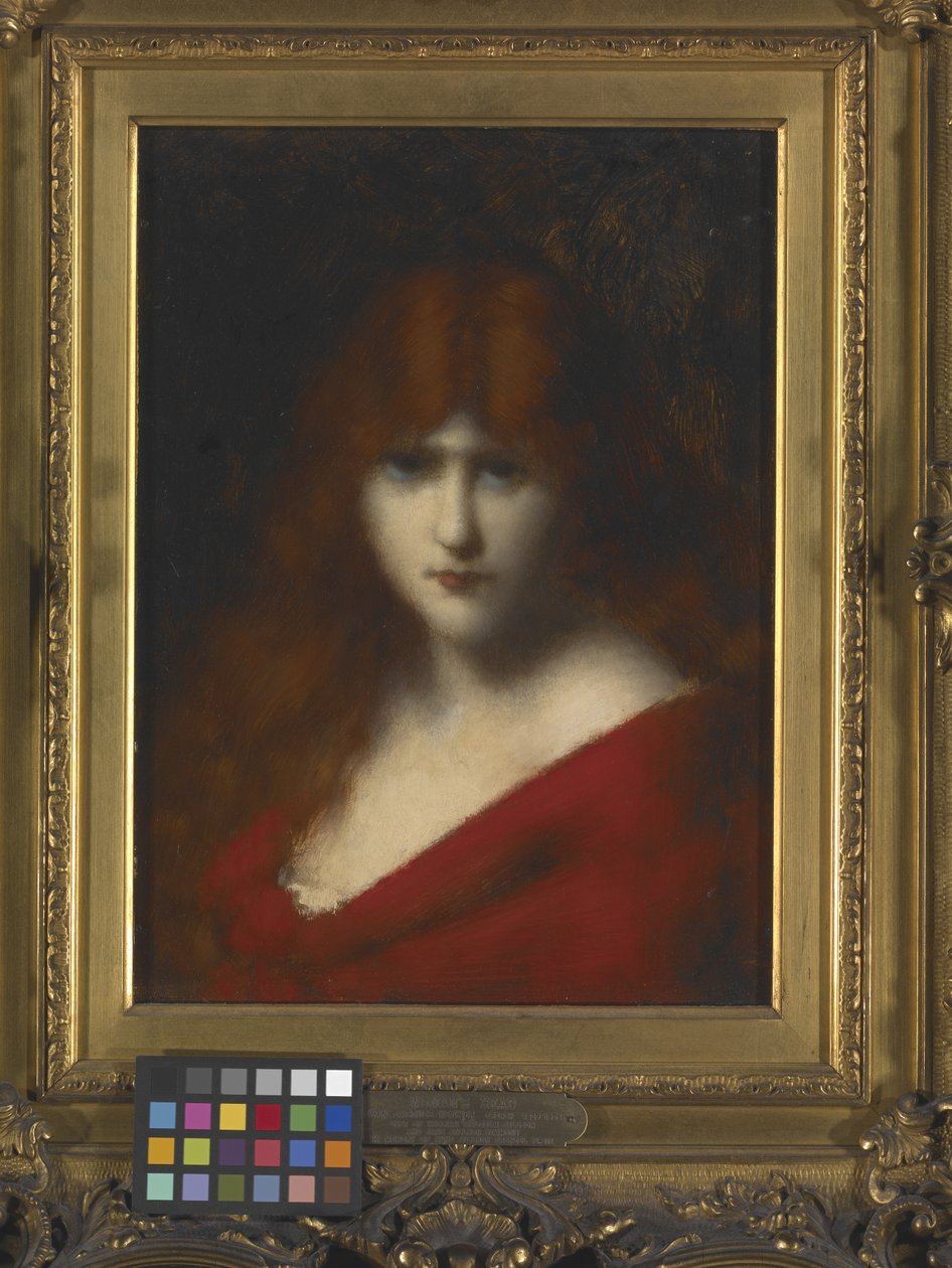 Női fej (olaj, fa) alkotó: Jean Jacques Henner