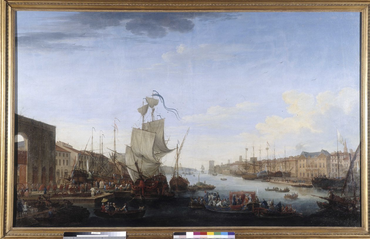 Beszállás a Marechal de Richelieu-expedícióba Menorcába alkotó: Jean Joseph Kapeller