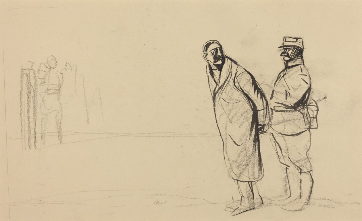 A Vincennes-i fronton. Bolo pacha, 1914-1919 körül (tinta, papír) alkotó: Jean-Louis & Caran D