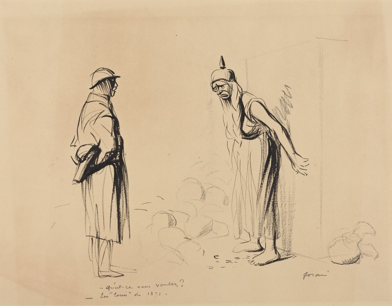 „Mit kíván?” - „Az 1871-es ‘louis’-kat” alkotó: Jean-Louis Forain