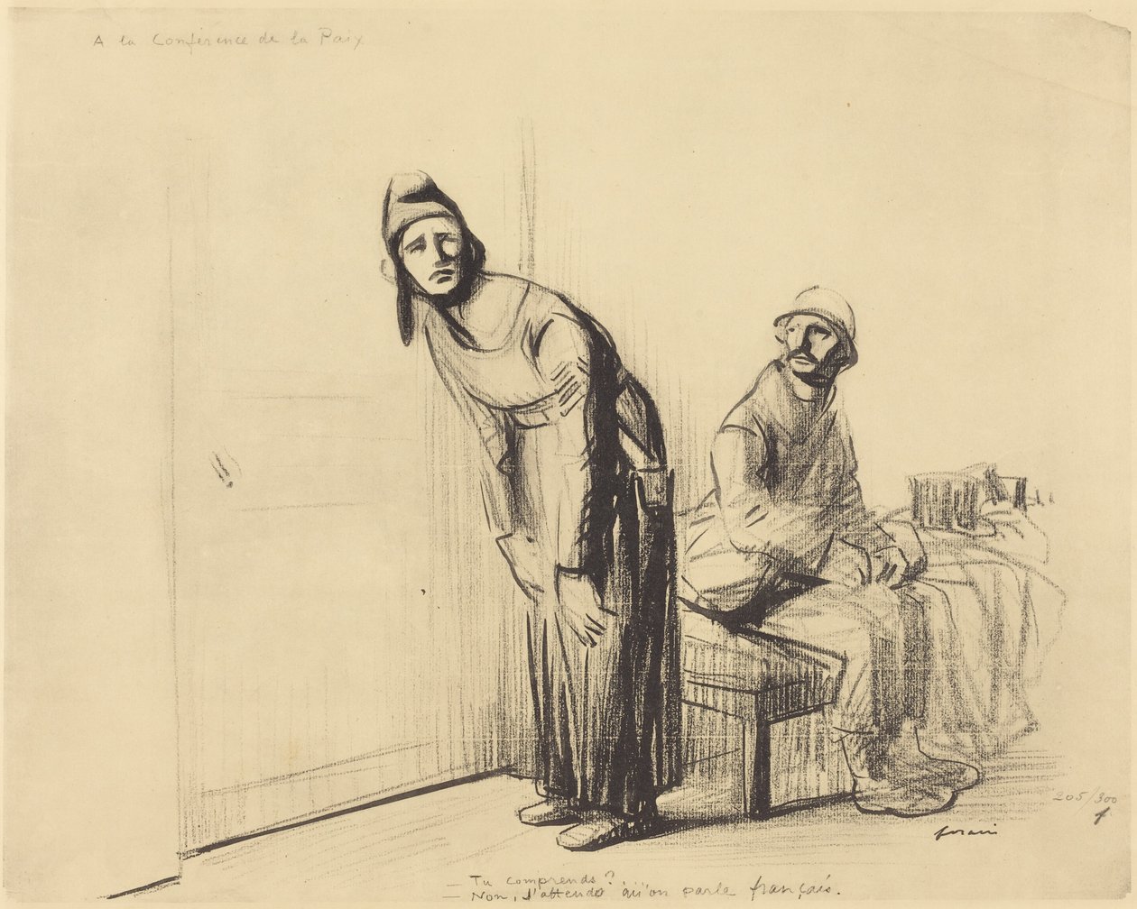 A Béke-konferencián alkotó: Jean-Louis Forain