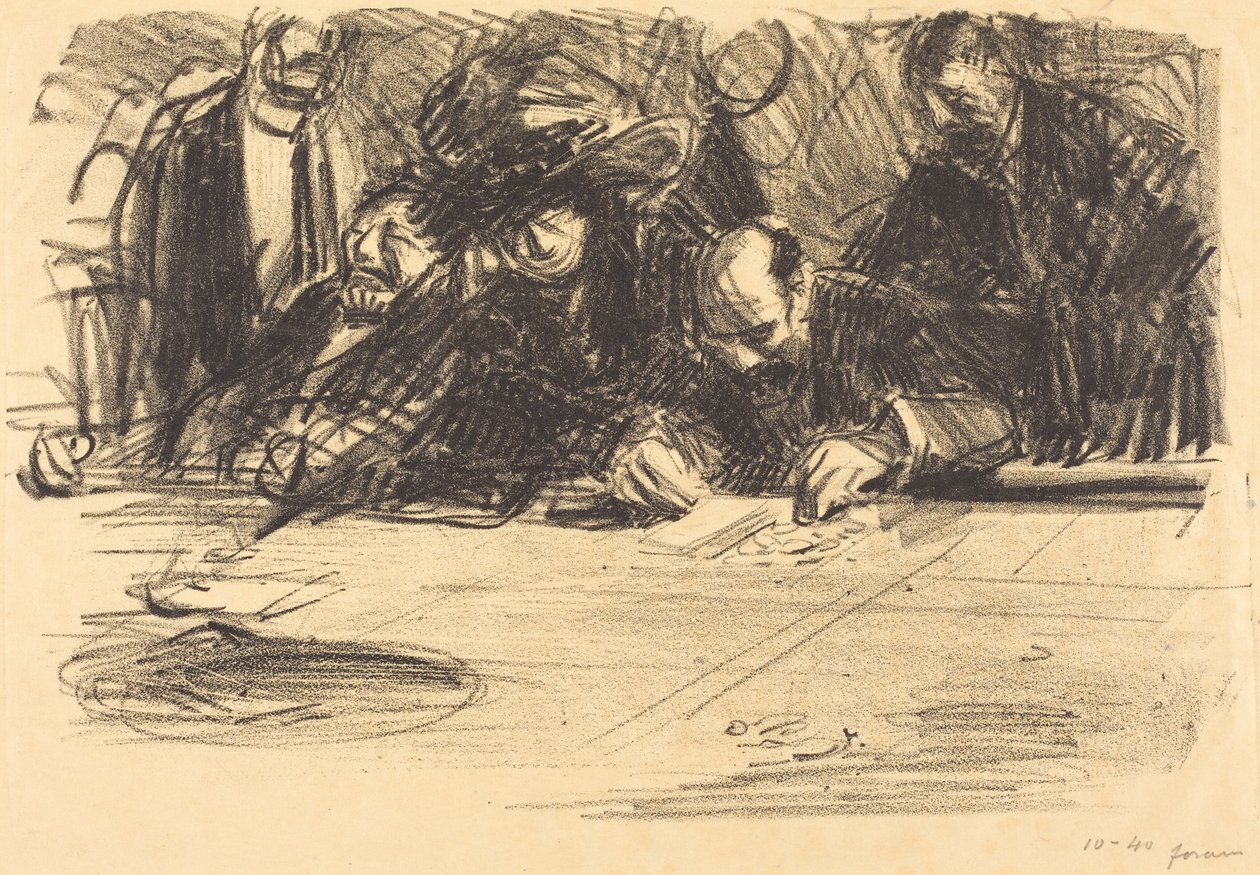 A játékasztalnál alkotó: Jean-Louis Forain