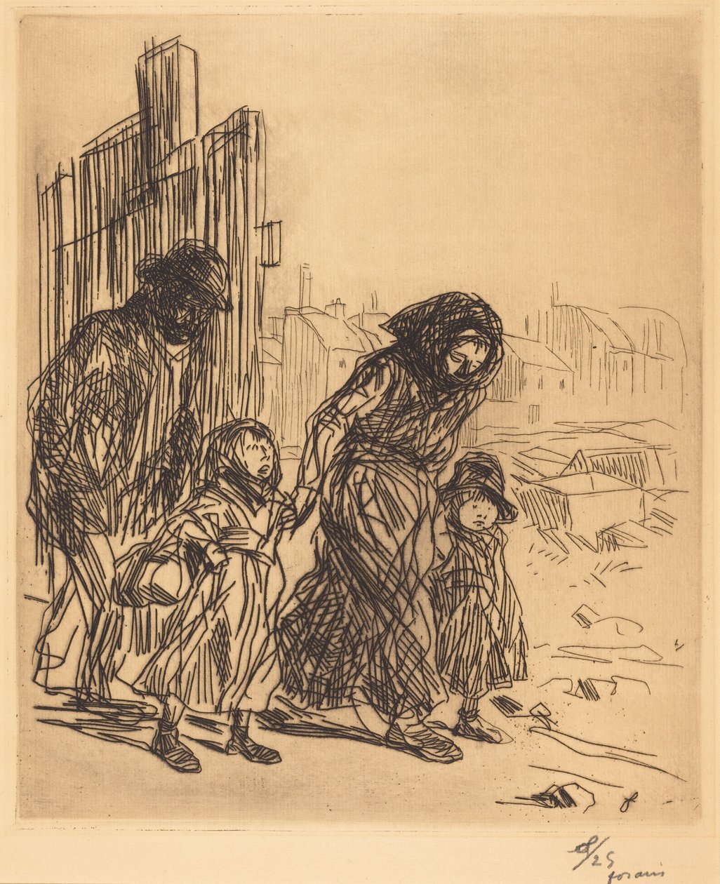 A roham után (After the Seizure) alkotó: Jean-Louis Forain