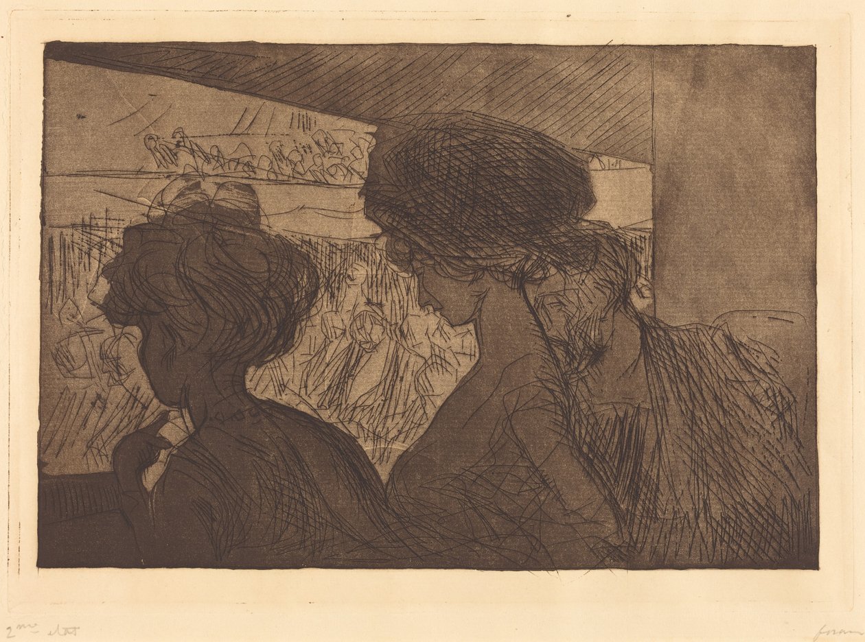 Kád a színházban (Lower Box at the Theater) alkotó: Jean-Louis Forain