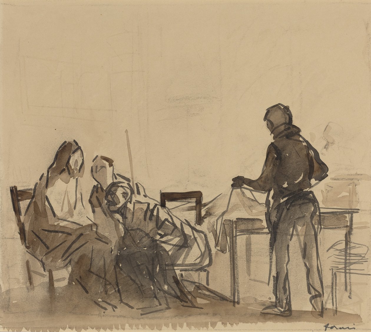 Az emmausi vacsora előtt alkotó: Jean-Louis Forain