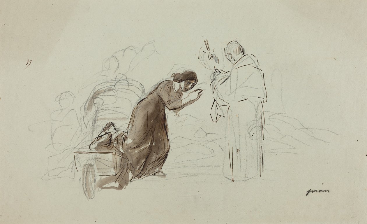 Áldás Lourdes-ban alkotó: Jean-Louis Forain