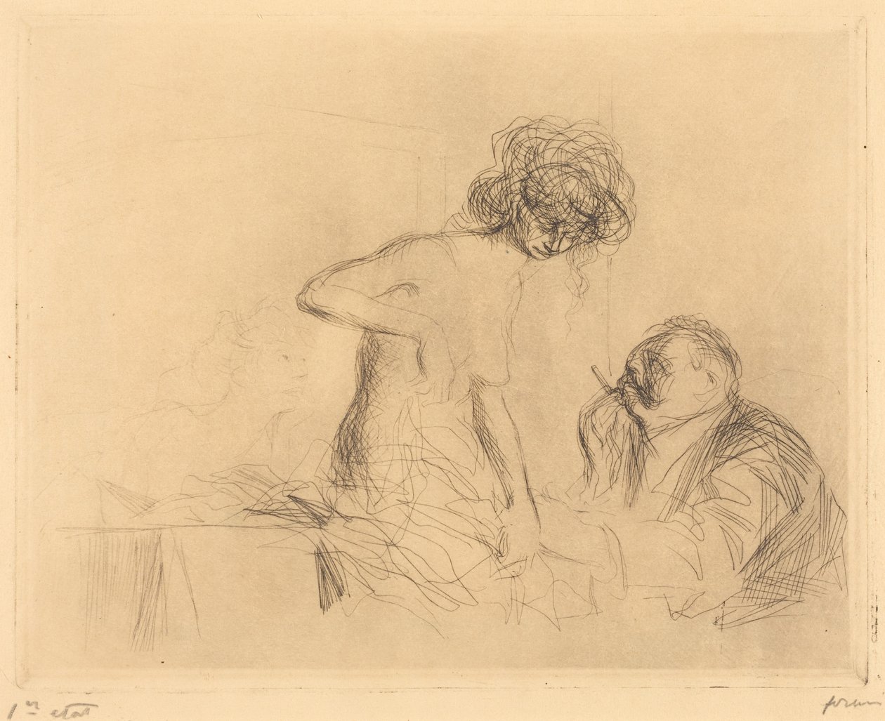 Magánrendelőben (1. táblakép) (In a Private Room) (first plate) alkotó: Jean-Louis Forain