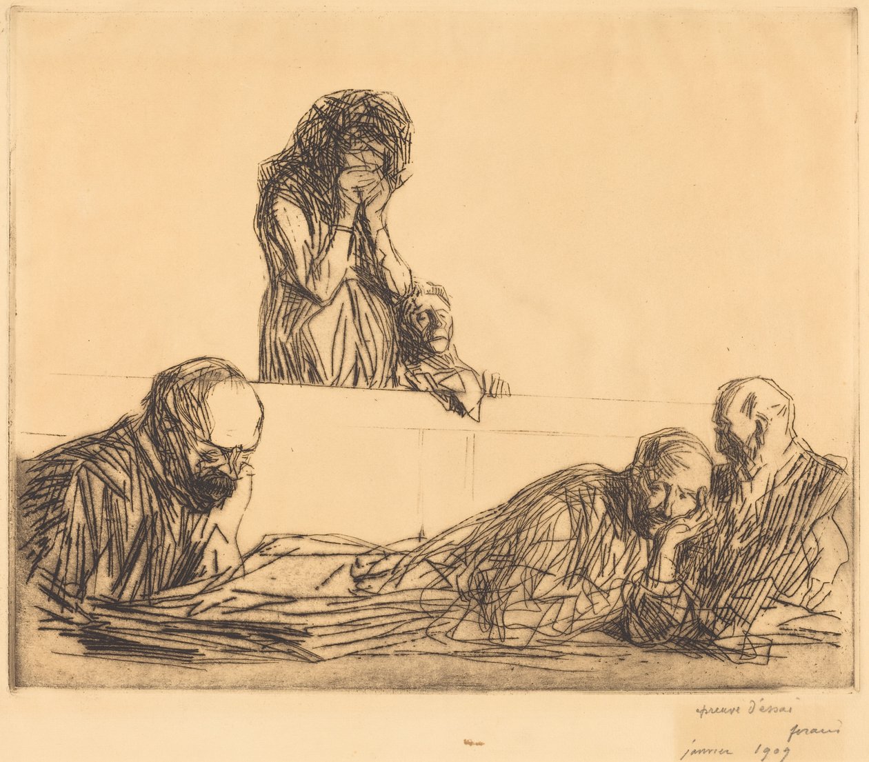 Hajadon anya, első tábla alkotó: Jean-Louis Forain