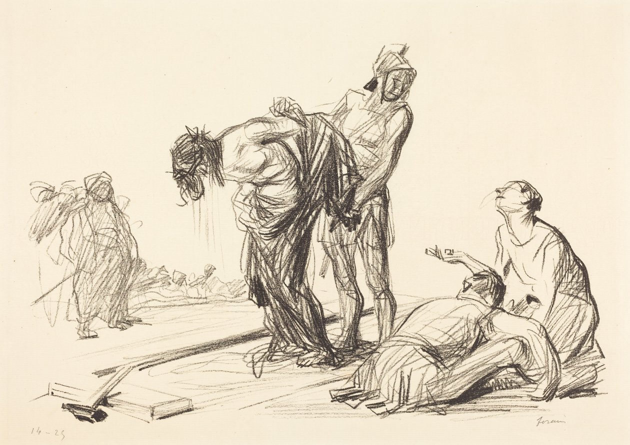 A ruháitól megfosztott Krisztus (Christ Stripped of His Clothes) alkotó: Jean-Louis Forain