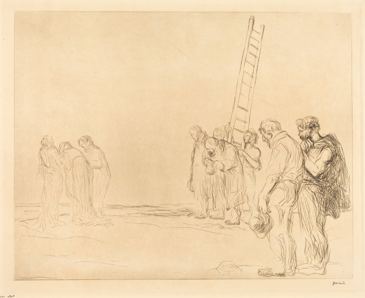 Kálvária (második lemez) alkotó: Jean-Louis Forain