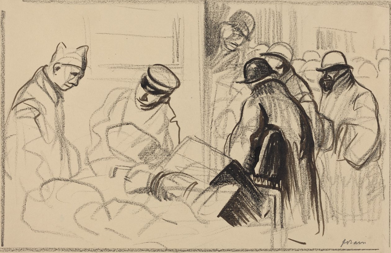 A Bernbe tartó vonat (The Train for Berne) alkotó: Jean-Louis Forain