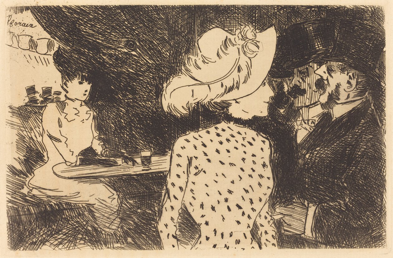 A Folies-Bergère (elutasított táblakép, 2. táblakép) (The Folies Bergère) (elutasított táblakép, második táblakép) alkotó: Jean-Louis Forain