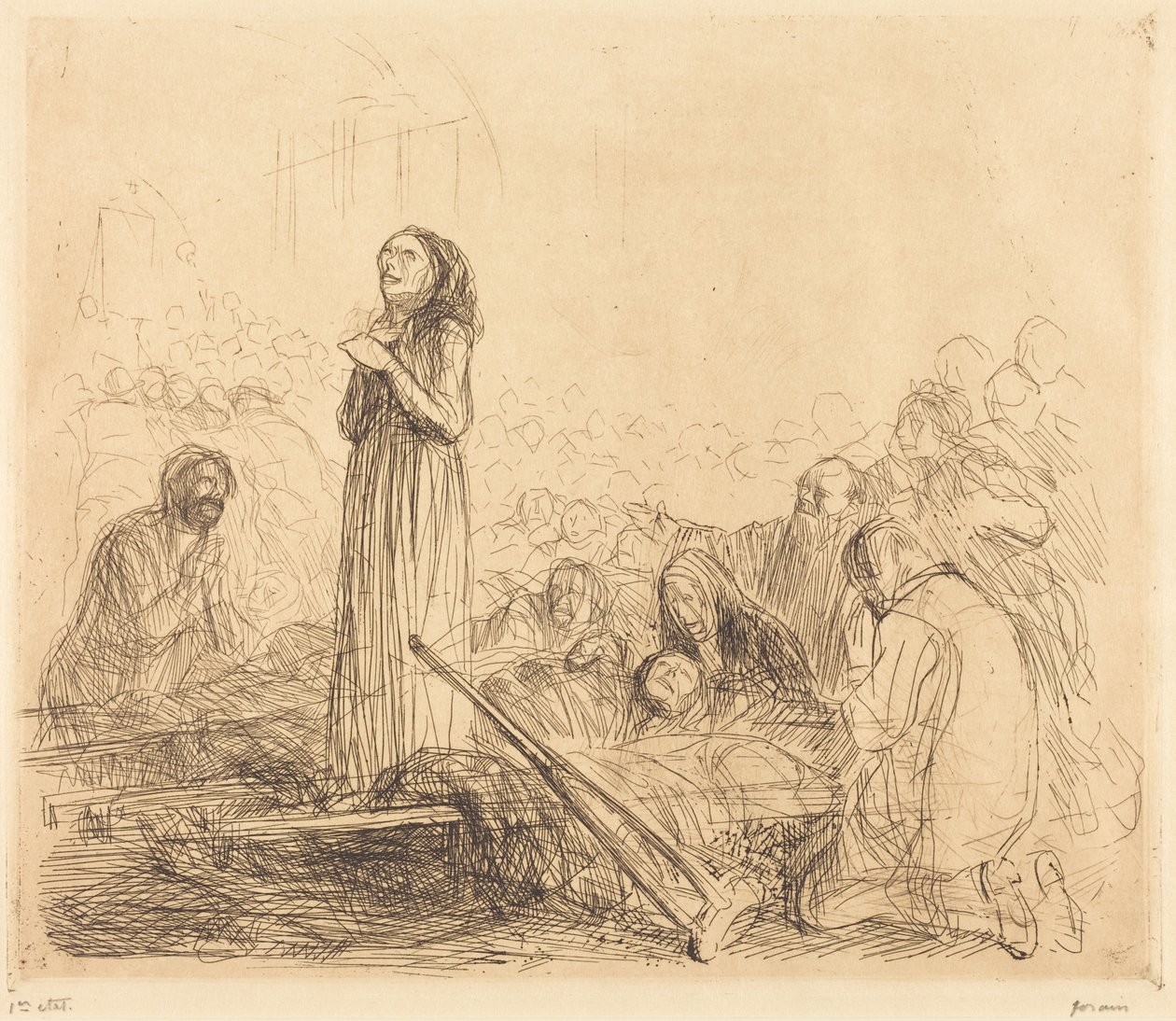 Lourdes, a csodás (1. kép) (Lourdes, a csoda) (első kép) alkotó: Jean-Louis Forain