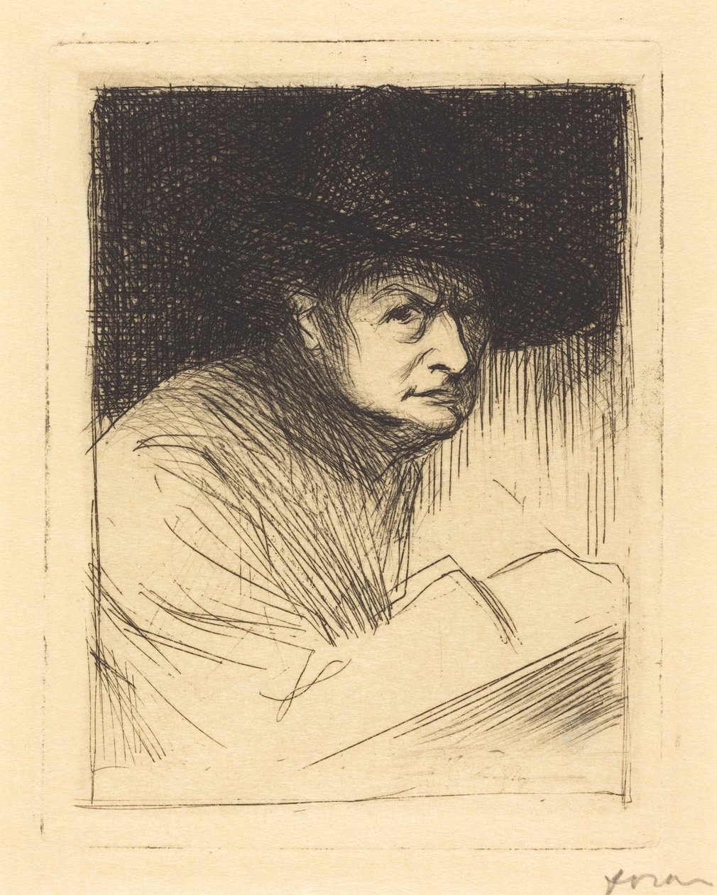 Forain portréja (Portrait of Forain) alkotó: Jean-Louis Forain
