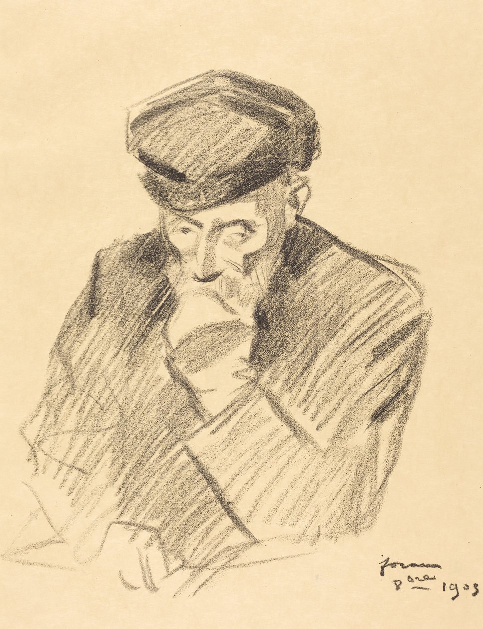 Renoir portréja (4. táblakép) (Portrait of Renoir) (fourth plate) alkotó: Jean-Louis Forain