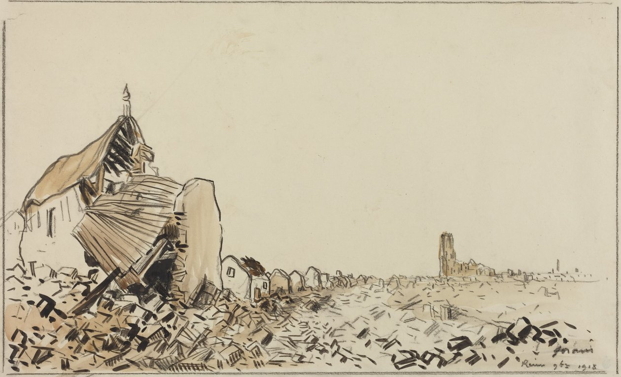 Reims, 1918. november alkotó: Jean-Louis Forain