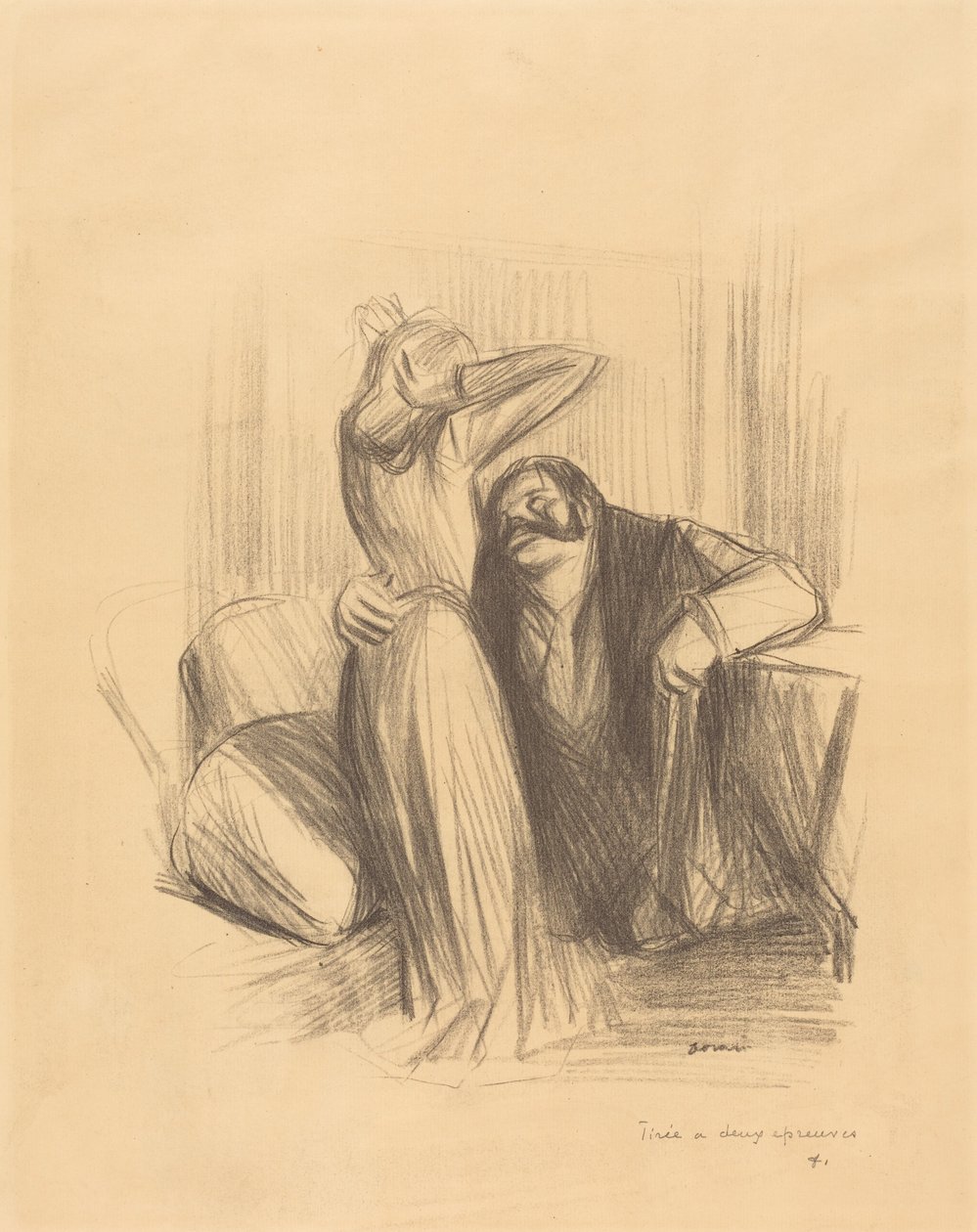 Jelenet egy magánszobában (álló lap) alkotó: Jean-Louis Forain