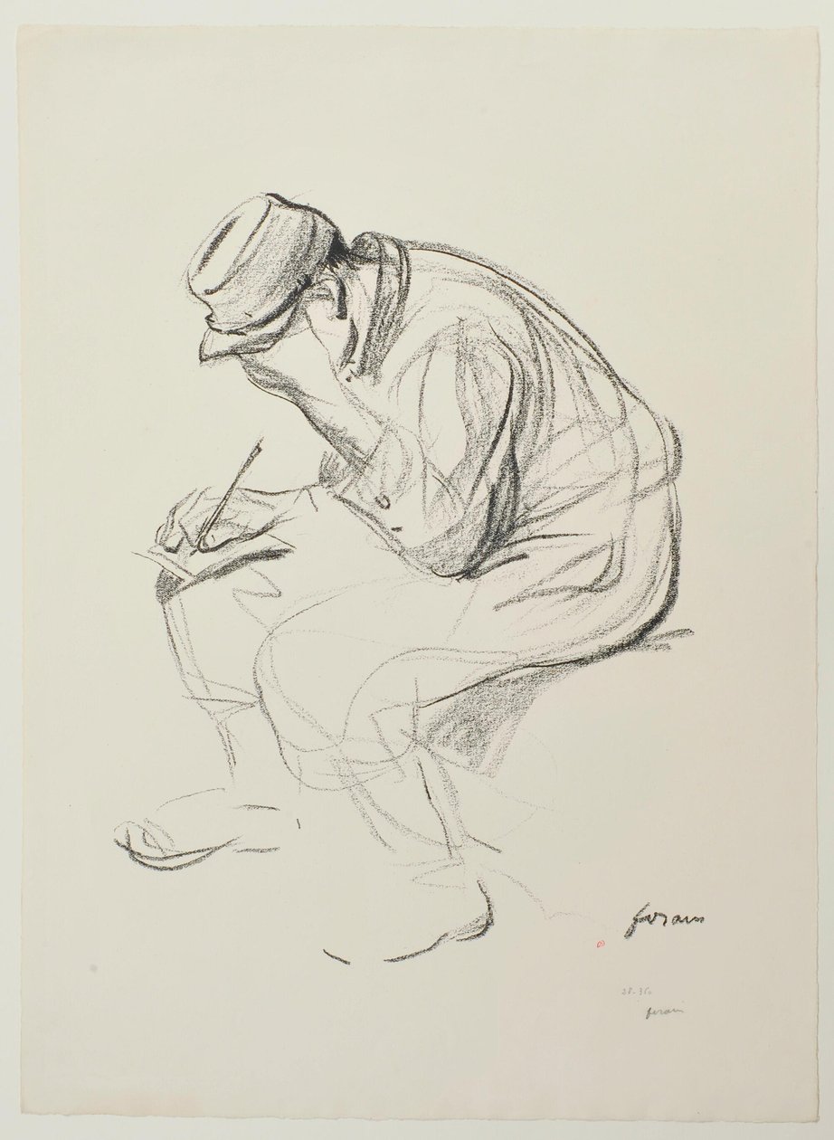 [Író katona, ülve] alkotó: Jean-Louis Forain
