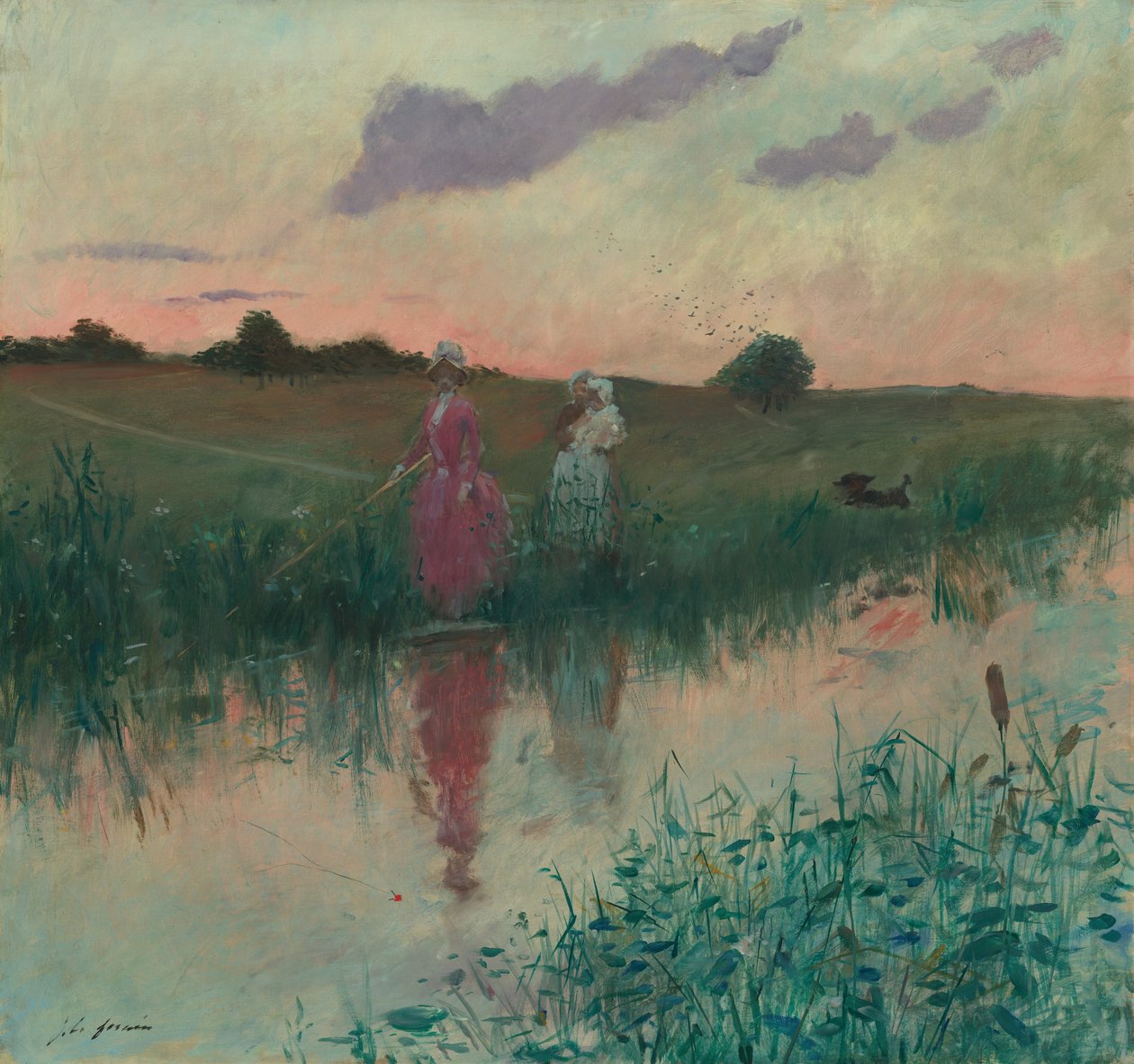 A művész felesége horgászat alkotó: Jean-Louis Forain
