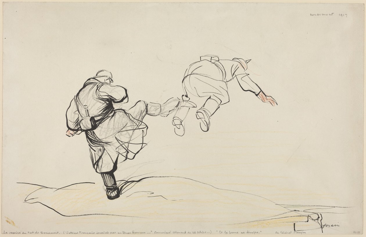 Douaumont-erőd elfoglalása alkotó: Jean-Louis Forain