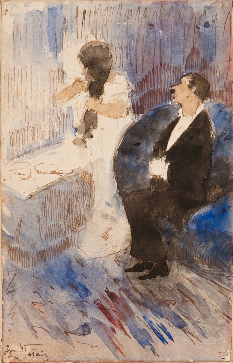 Cím nélkül (Az öltözőben) alkotó: Jean-Louis Forain