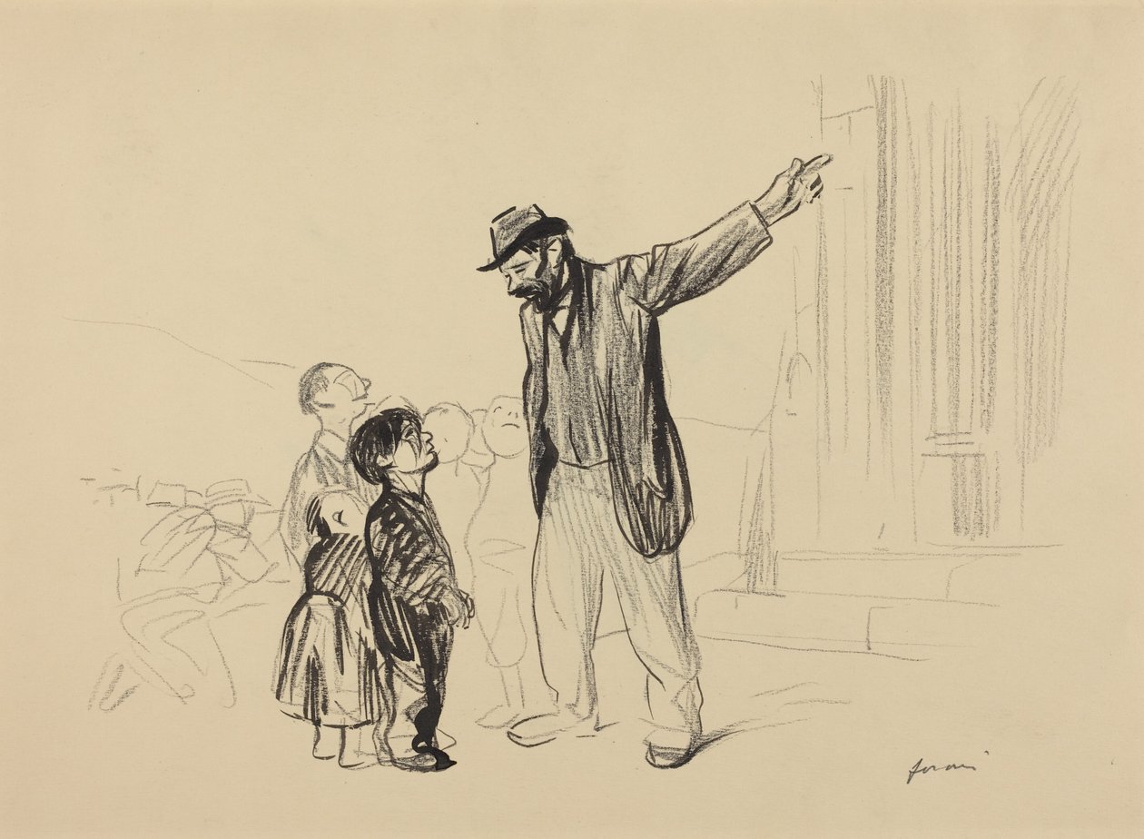 a) Apáik angol nyelve (előlap); b) Cigarettás férfi (hátlap) alkotó: Jean-Louis Forain
