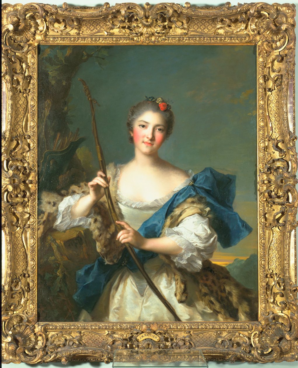 Mademoiselle de Migieu, mint Diana, 1742 alkotó: Jean Marc Nattier