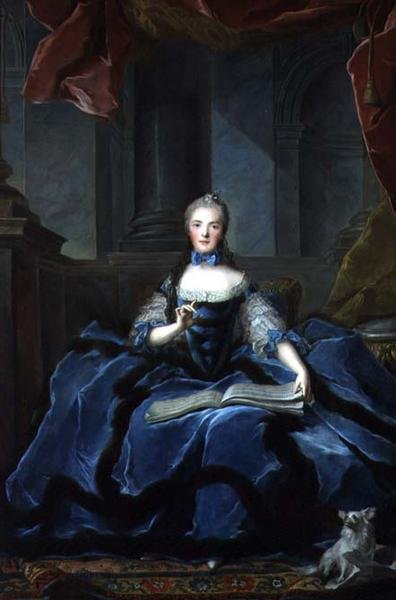 Marie Adelaide (1759-1802), XV. Lajos lányának portréja (olaj, vászon) alkotó: Jean Marc Nattier