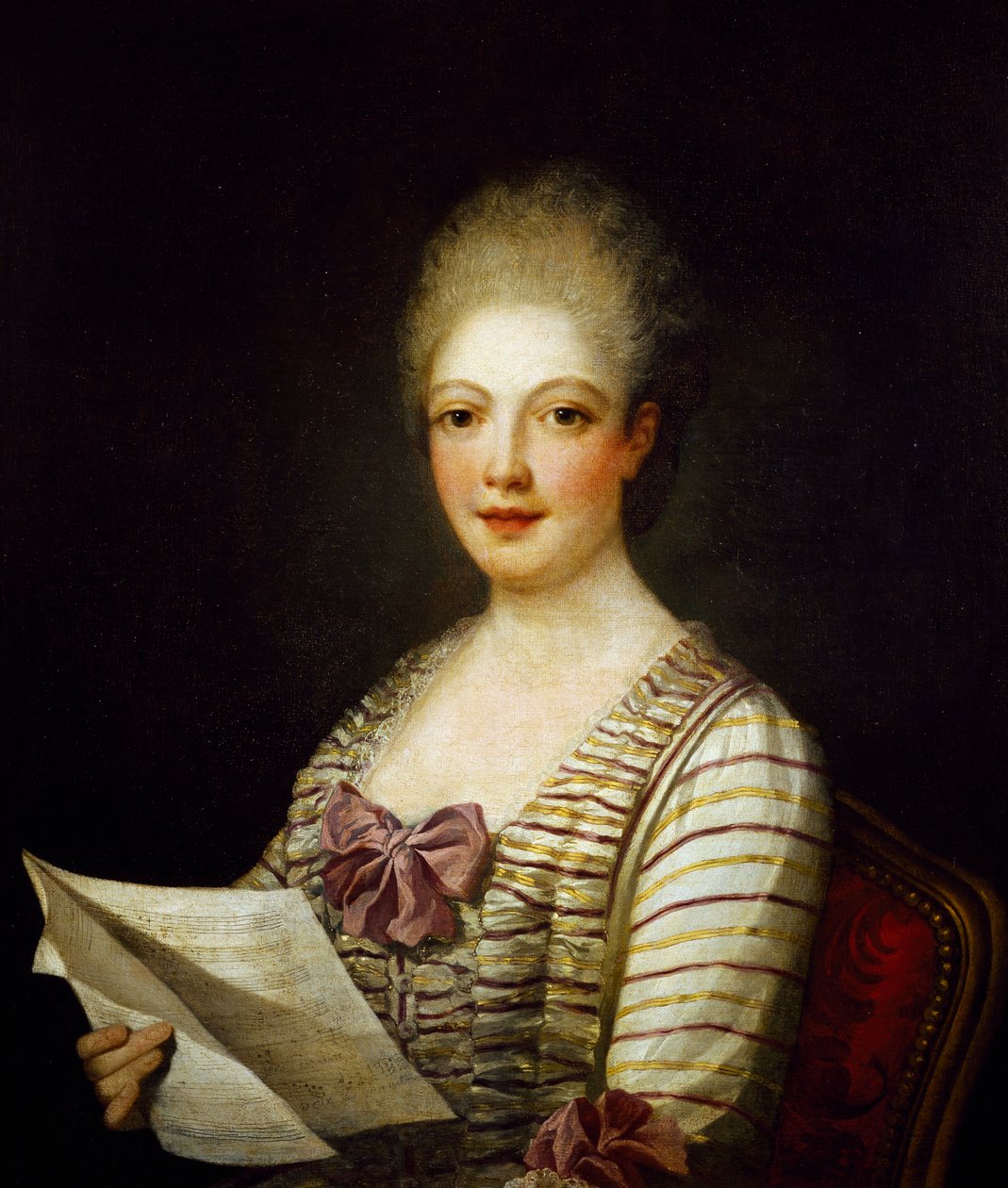 Lucrezia Aguiari La Bastardella (1743-1783) portréja, olasz szoprán, Jean Marc Nattier festménye alkotó: Jean Marc Nattier