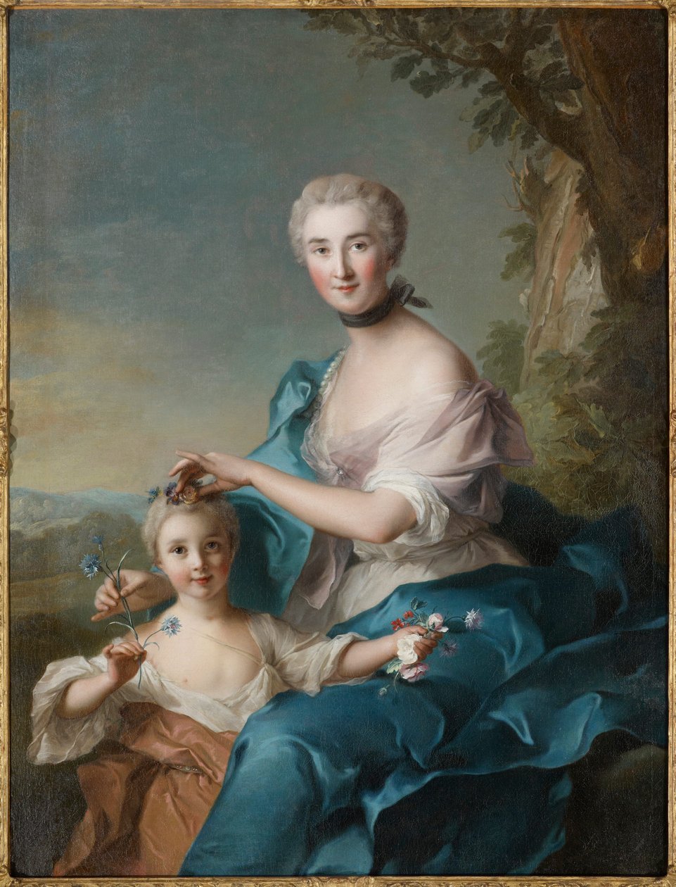 Madame Crozat de Thiers és lánya portréja alkotó: Jean-Marc Nattier