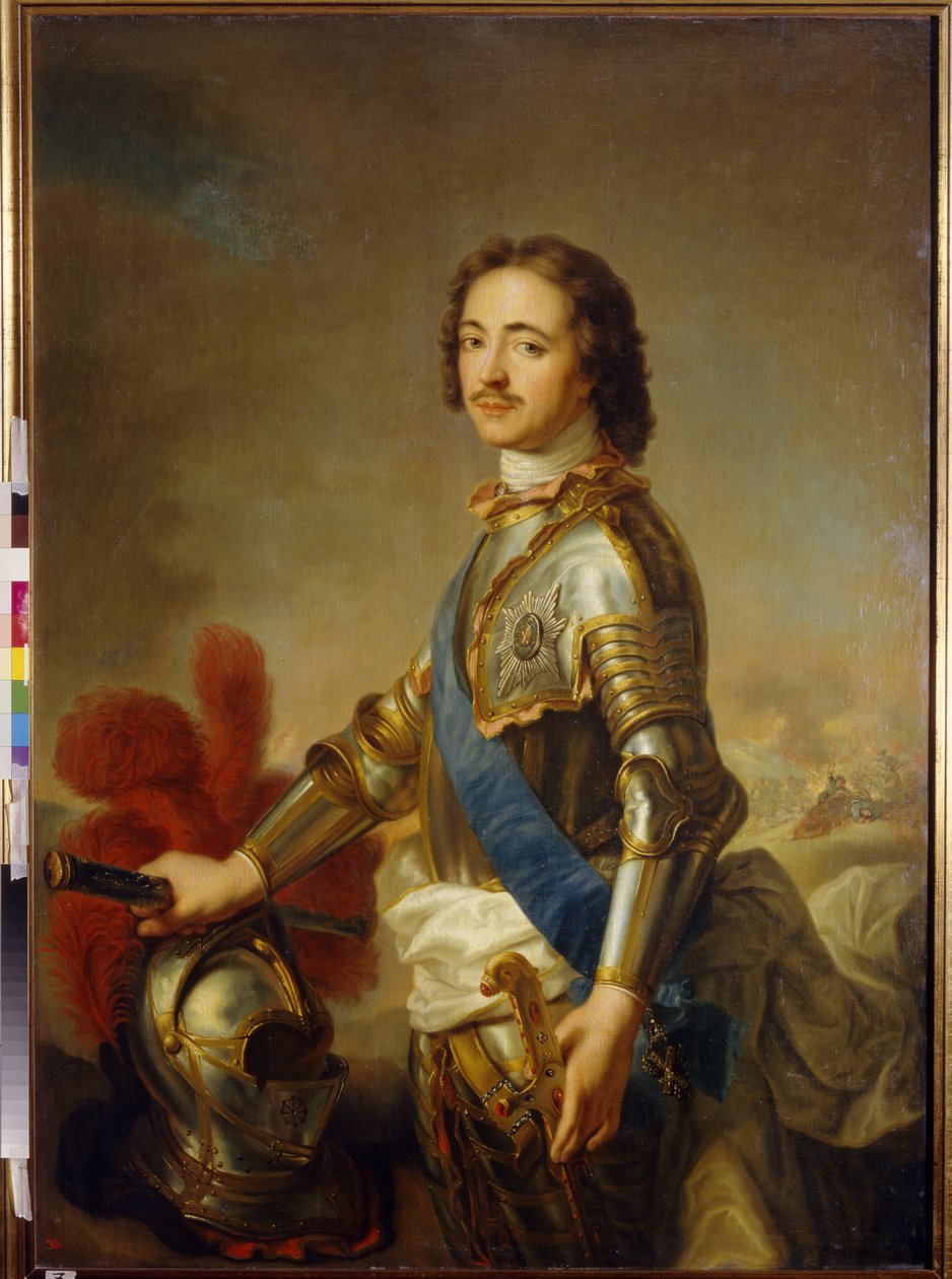 1. Péter, Oroszország nagy cárja (1672-1725) portréja alkotó: Jean Marc Nattier