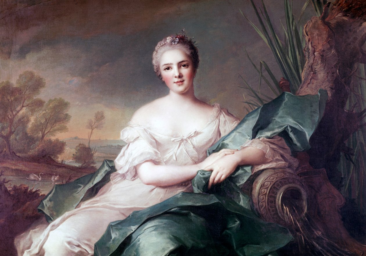 Victoire francia hercegnő portréja, Jean-Marc Nattier, olaj, vászon alkotó: Jean Marc Nattier
