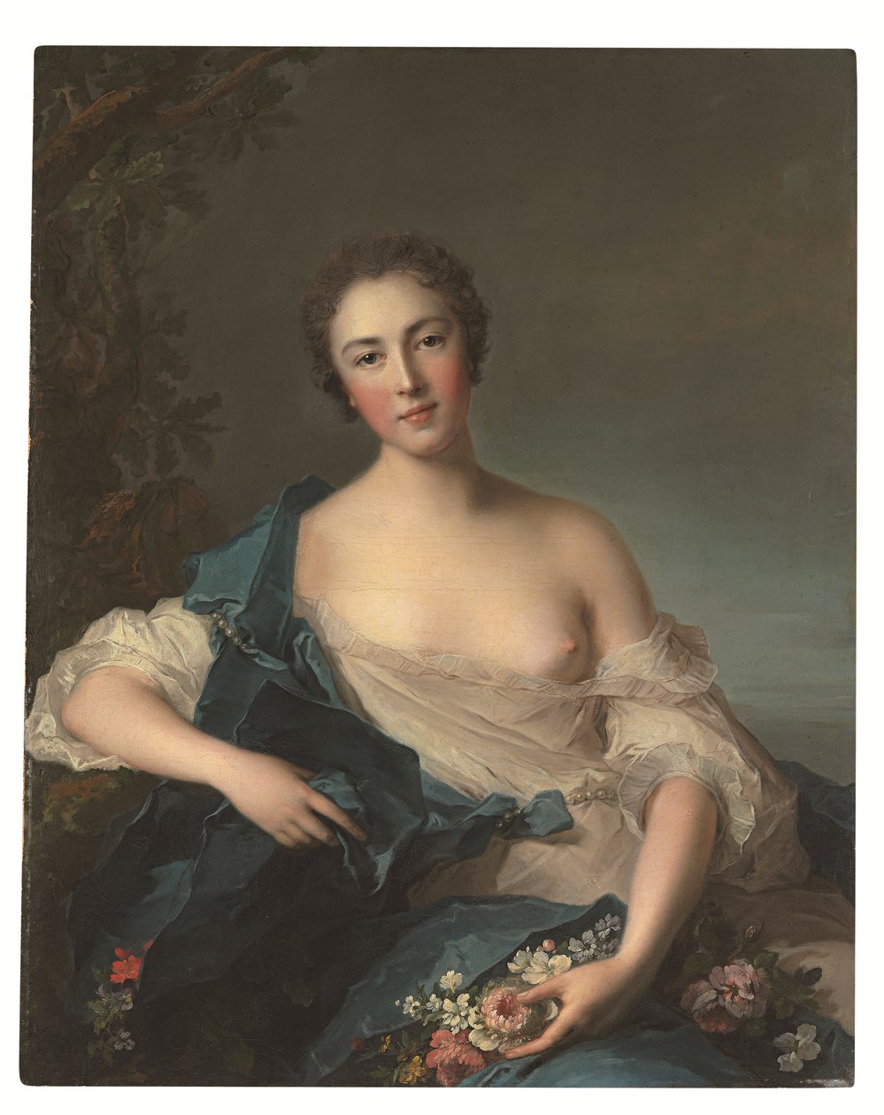 Egy nő portréja, mint Flóra alkotó: Jean Marc Nattier