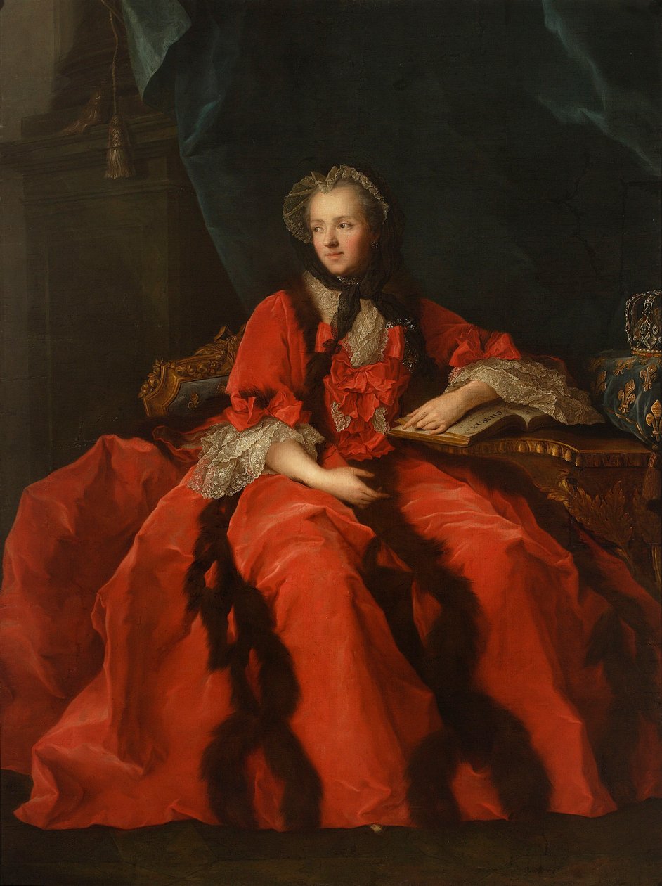 Leszczyńska Mária királyné portréja alkotó: Jean-Marc Nattier