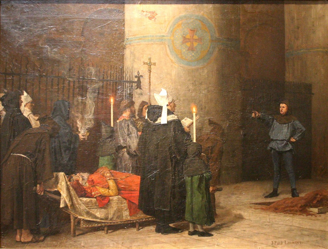 Honfoglaló Vilmos temetése alkotó: Jean Paul Laurens