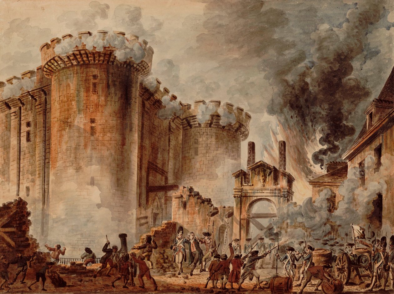 Vihar a Bastille-on alkotó: Jean Pierre Houel