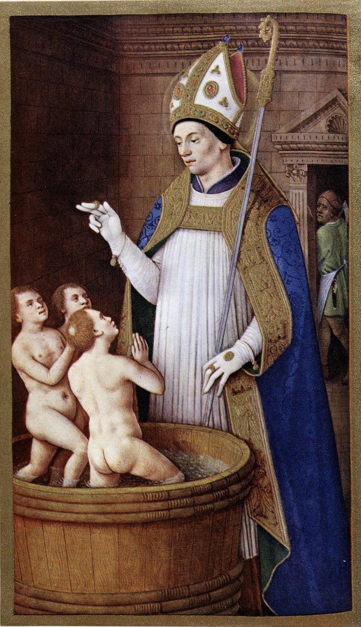 Szent Miklós Jean Bourdichon után alkotó: Jean (after) Bourdichon