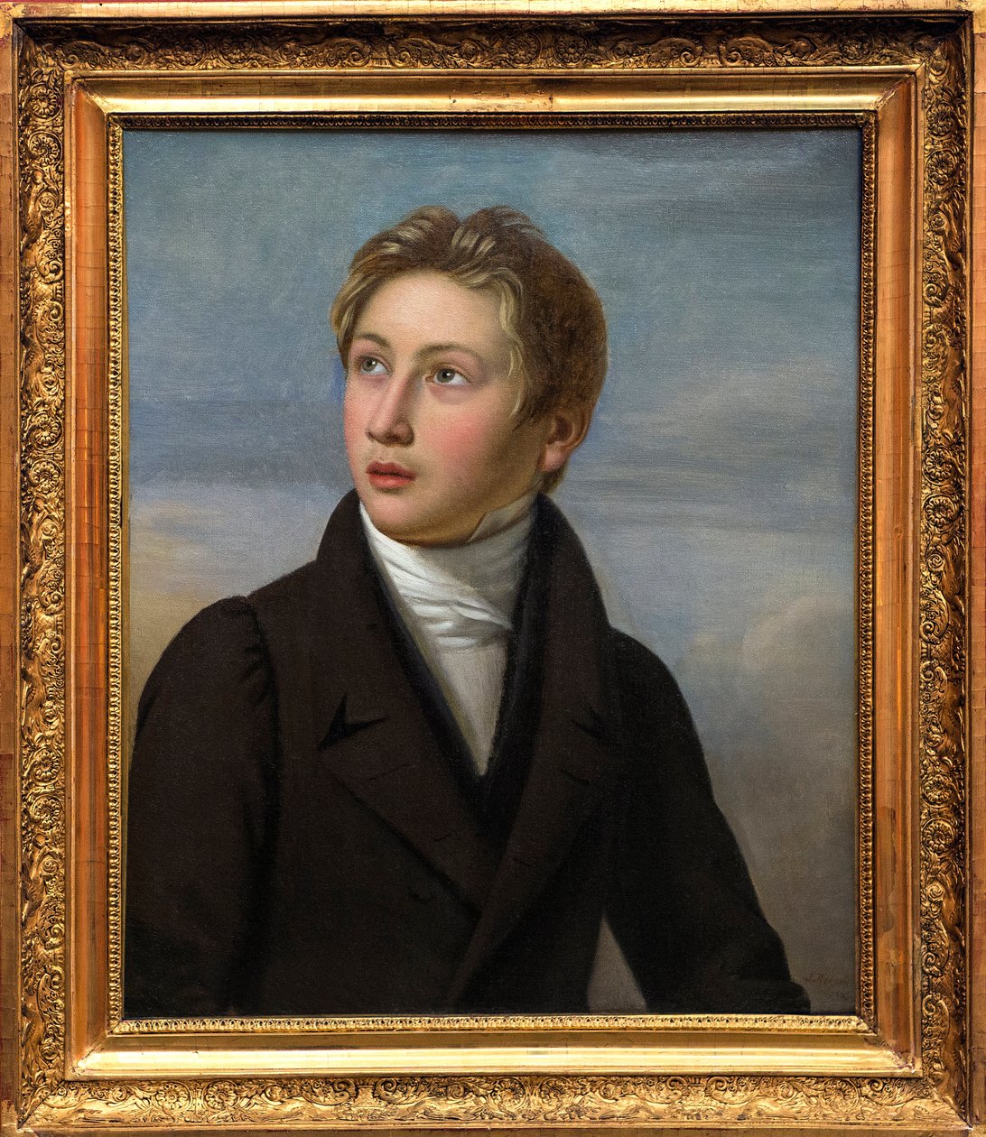 Liszt-gyermek portréja - Liszt Ferenc (1811-1886) portréja, Jean Vignaud (1775-1826) 1826-ban - Nimes-i Szépművészeti Múzeum alkotó: Jean (after) Vignaud