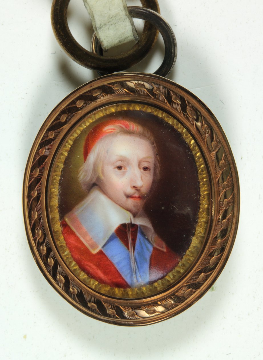 Armand-Jean Du Plessis, bíboros, De Richelieu herceg (zománc) alkotó: Jean (school of) Petitot