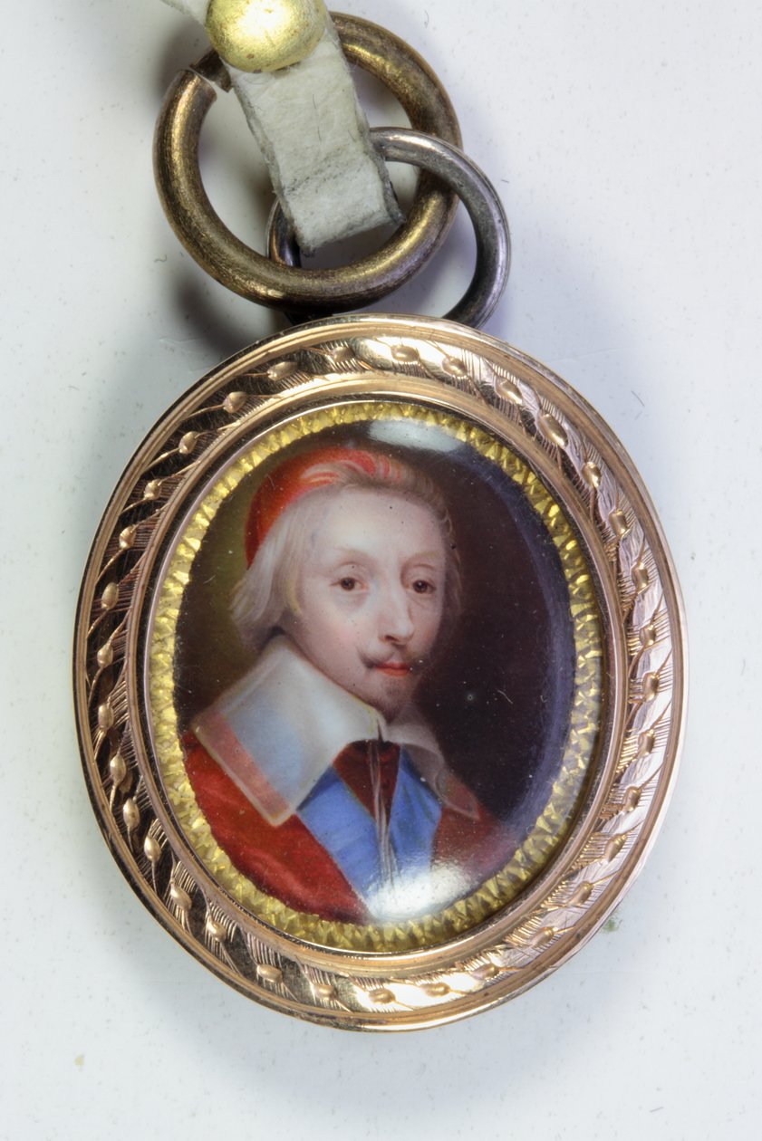 Armand-Jean Du Plessis, bíboros, De Richelieu herceg (zománc) alkotó: Jean (school of) Petitot