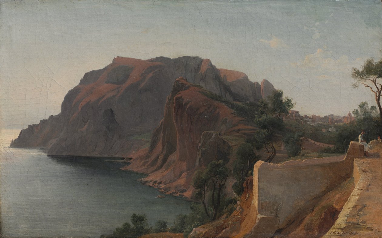 Capri, 1845 körül (olaj, szövet) alkotó: Jean Achille Benouville